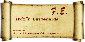 Fikár Eszmeralda névjegykártya